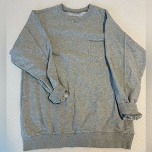 Aerie Grey Pocket Sweatshirt